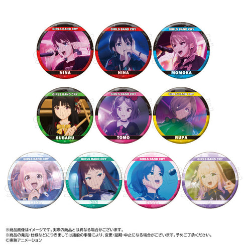 『ガールズバンドクライ』トレーディング缶バッジ【BOX】